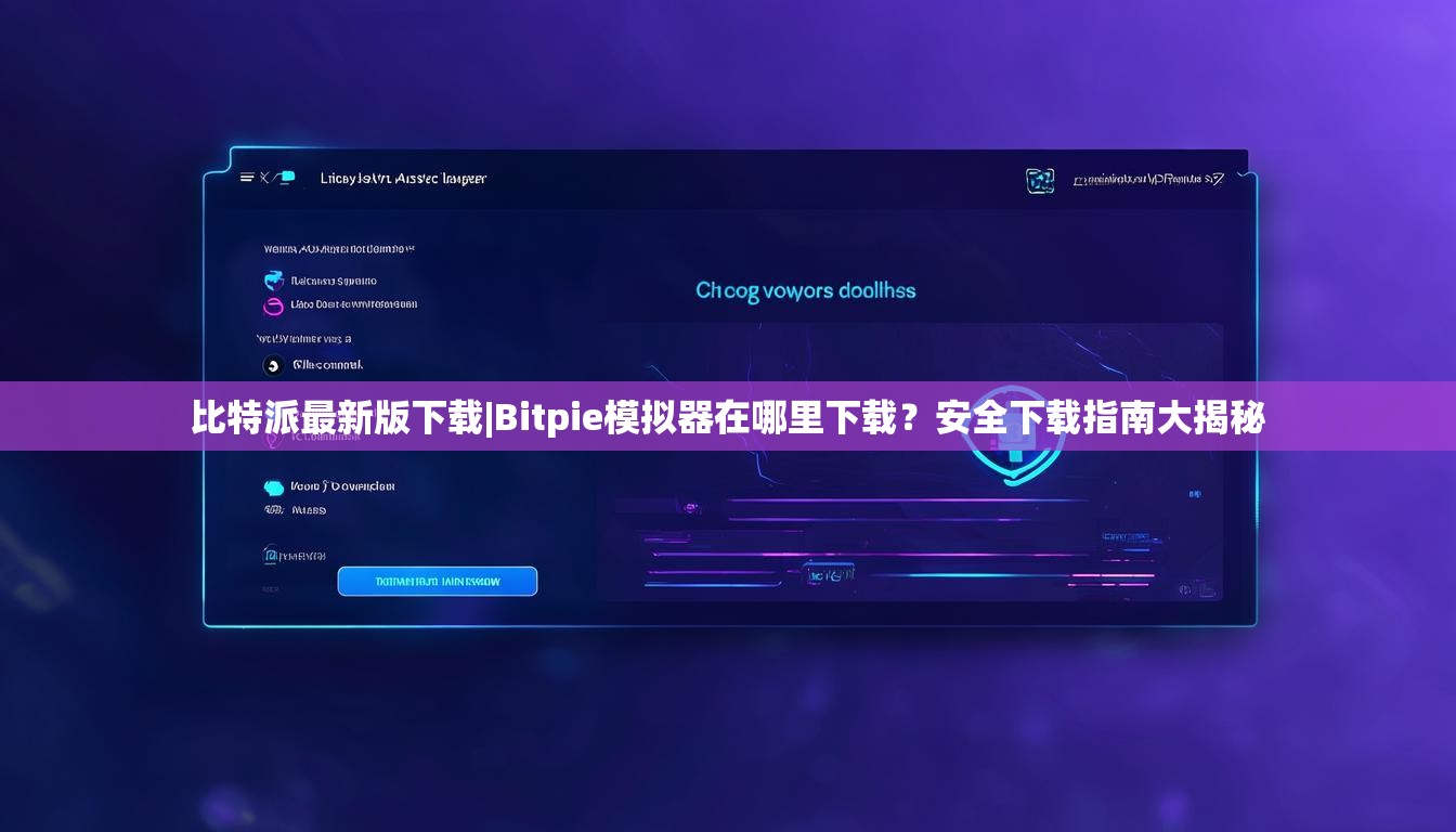 比特派最新版下载|Bitpie模拟器在哪里下载？安全下载指南大揭秘