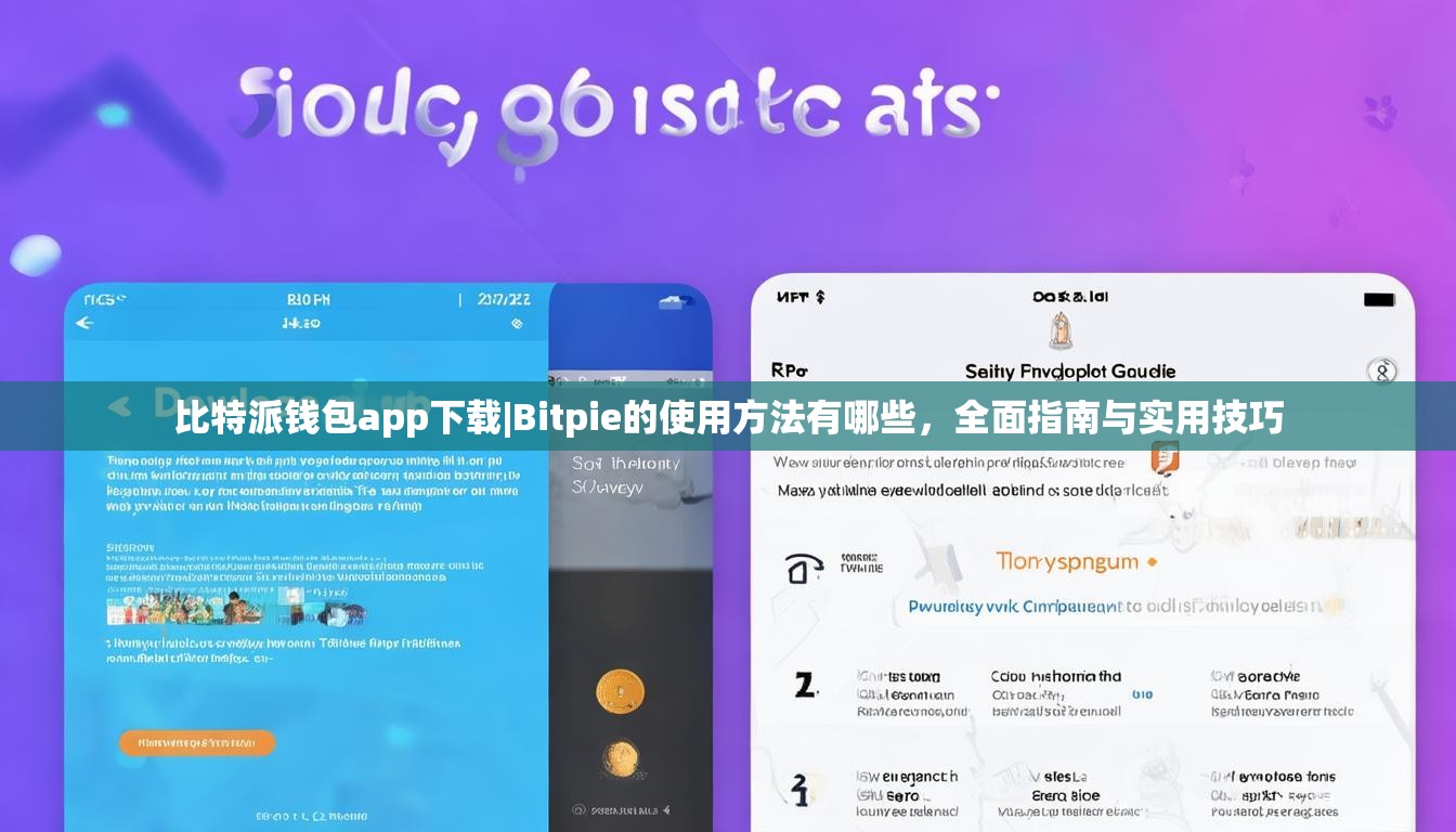 比特派钱包app下载|Bitpie的使用方法有哪些，全面指南与实用技巧