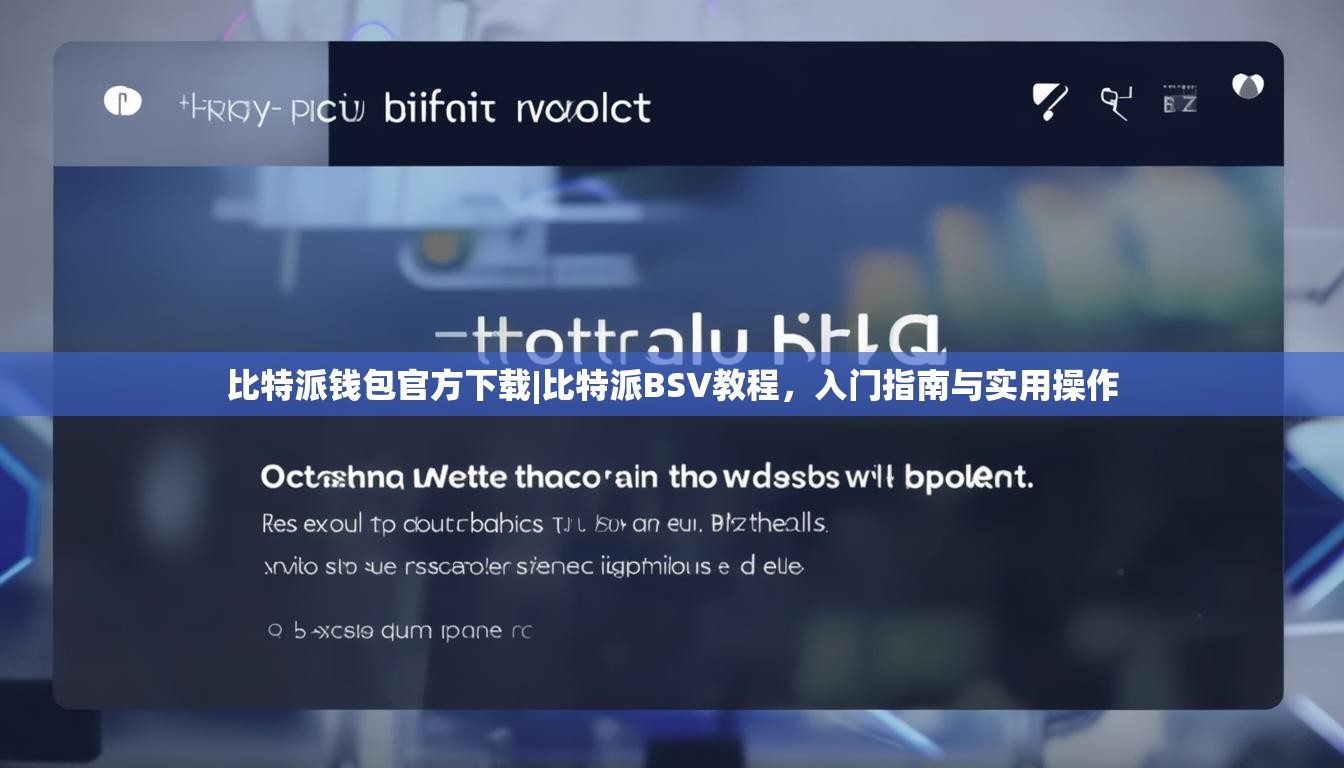 比特派钱包官方下载|比特派BSV教程，入门指南与实用操作