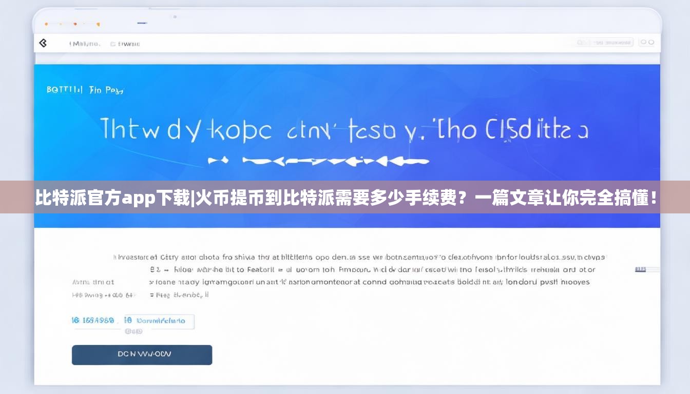 比特派官方app下载|火币提币到比特派需要多少手续费？一篇文章让你完全搞懂！