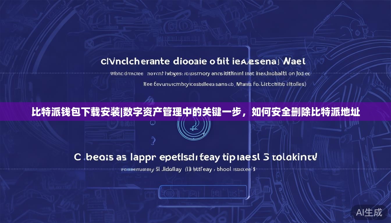 比特派钱包下载安装|数字资产管理中的关键一步，如何安全删除比特派地址