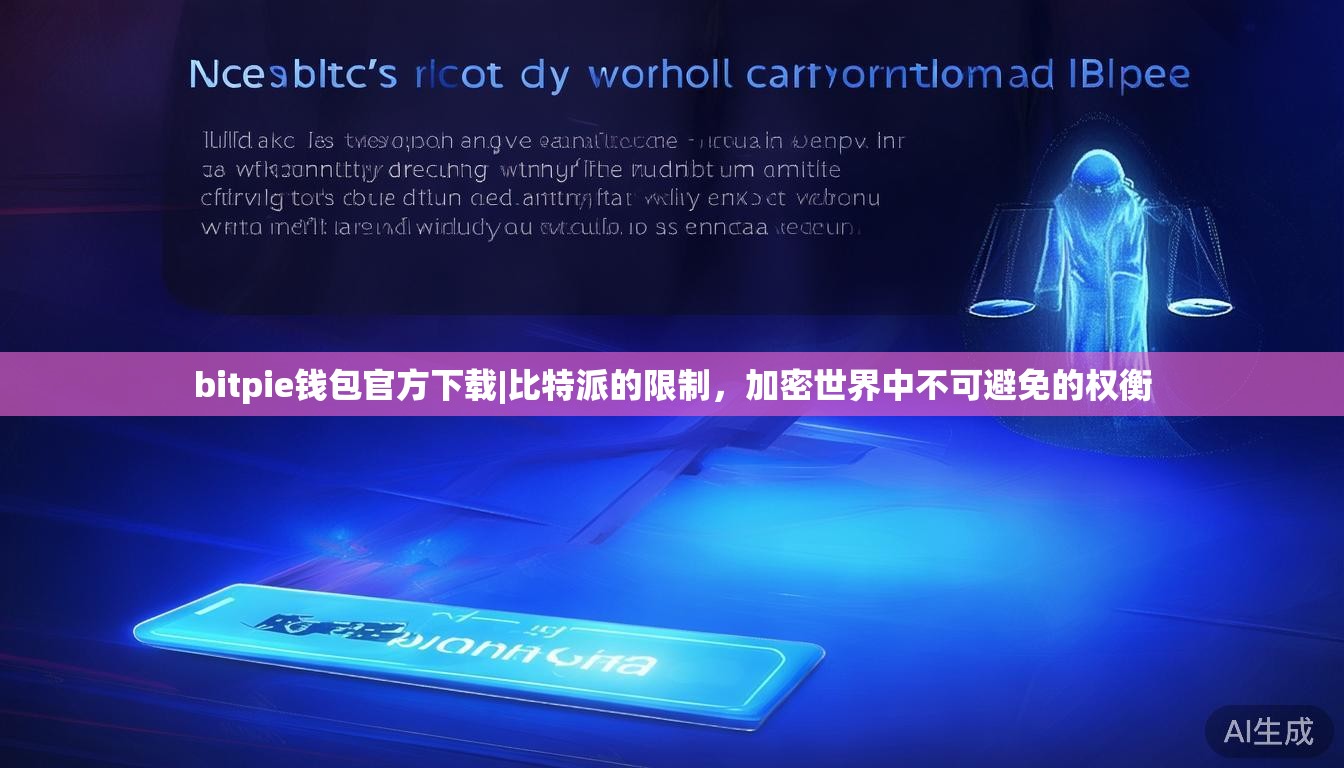 bitpie钱包官方下载|比特派的限制，加密世界中不可避免的权衡