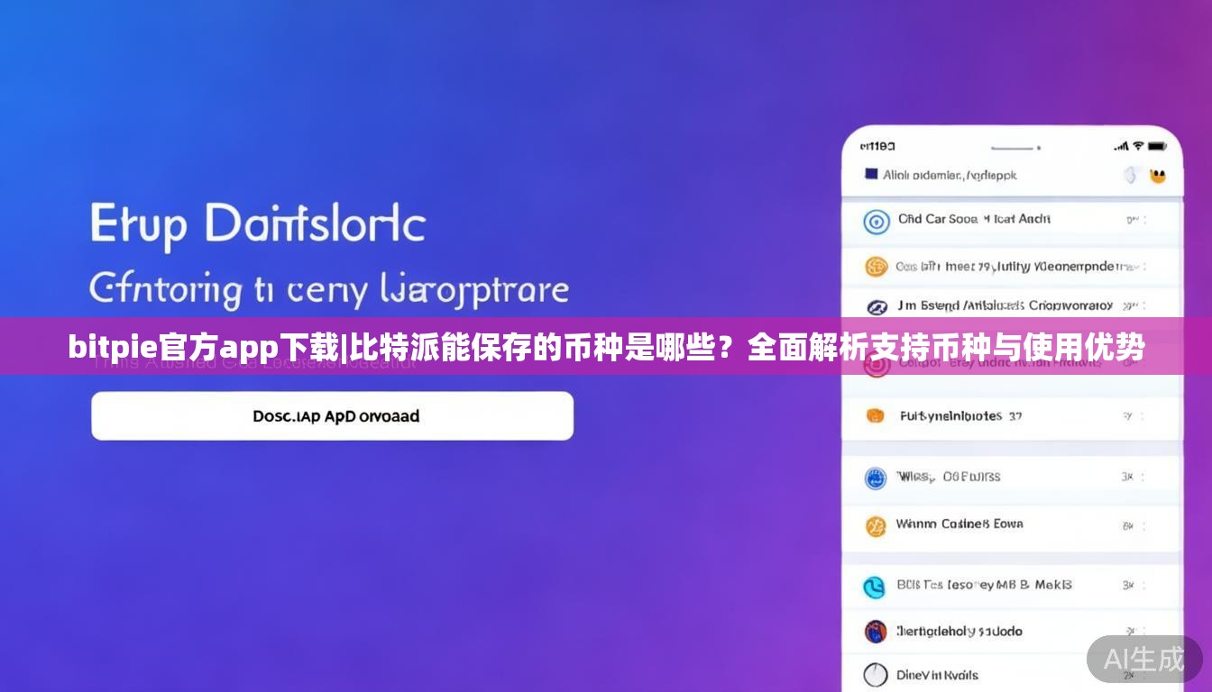 bitpie官方app下载|比特派能保存的币种是哪些？全面解析支持币种与使用优势