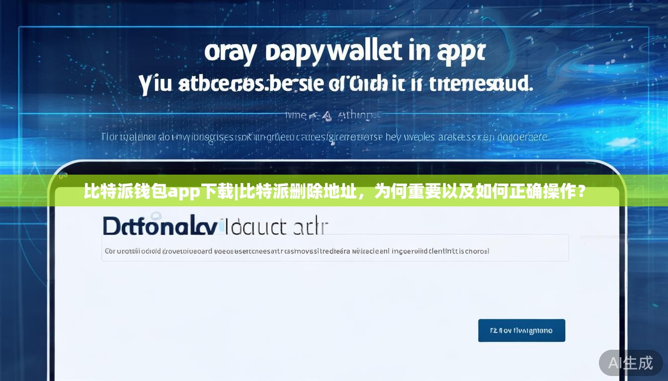 比特派钱包app下载|比特派删除地址，为何重要以及如何正确操作？