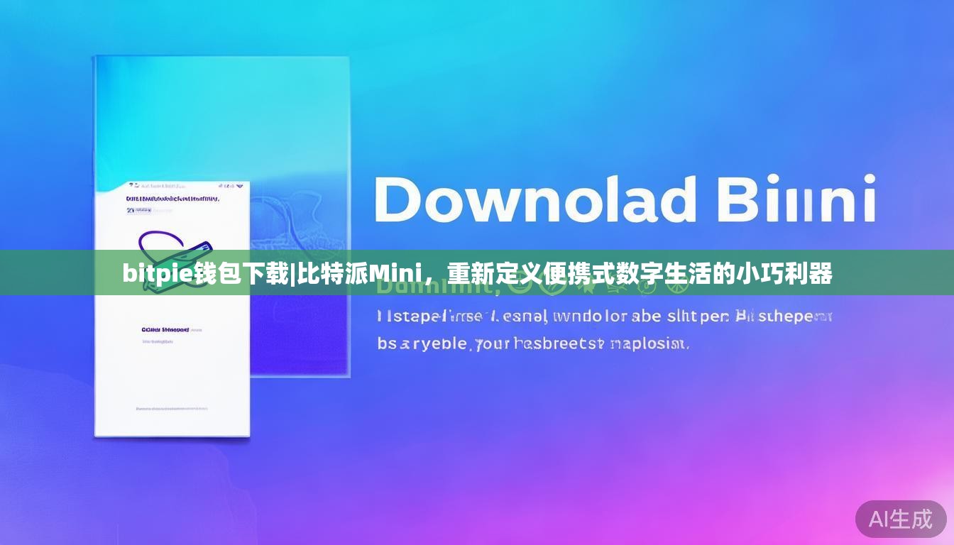 bitpie钱包下载|比特派Mini，重新定义便携式数字生活的小巧利器