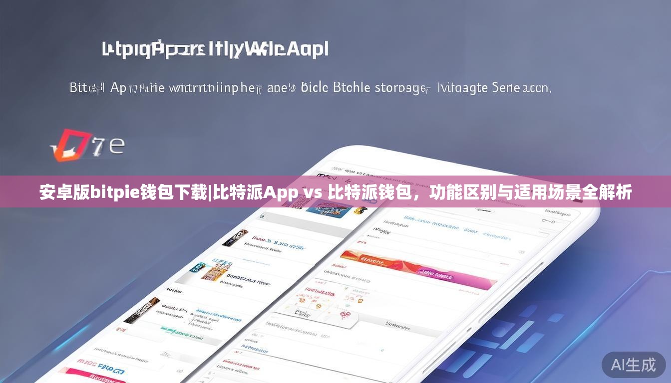 安卓版bitpie钱包下载|比特派App vs 比特派钱包，功能区别与适用场景全解析