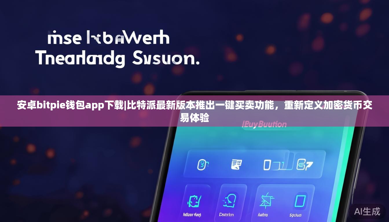 安卓bitpie钱包app下载|比特派最新版本推出一键买卖功能，重新定义加密货币交易体验