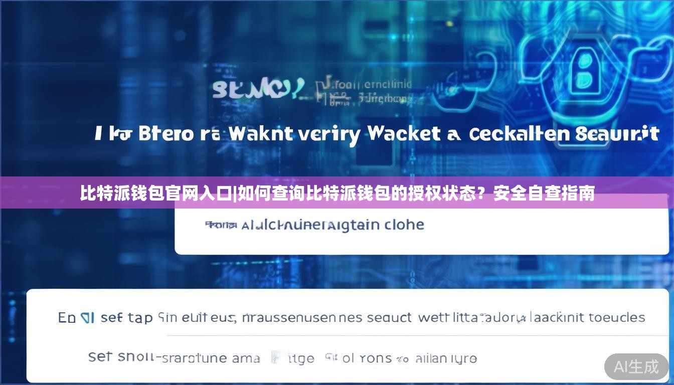 比特派钱包官网入口|如何查询比特派钱包的授权状态？安全自查指南