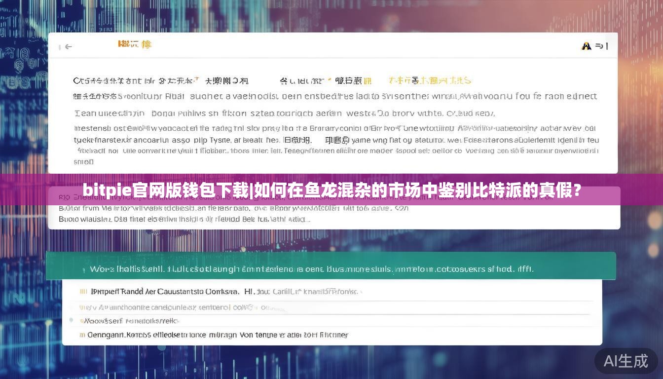 bitpie官网版钱包下载|如何在鱼龙混杂的市场中鉴别比特派的真假？