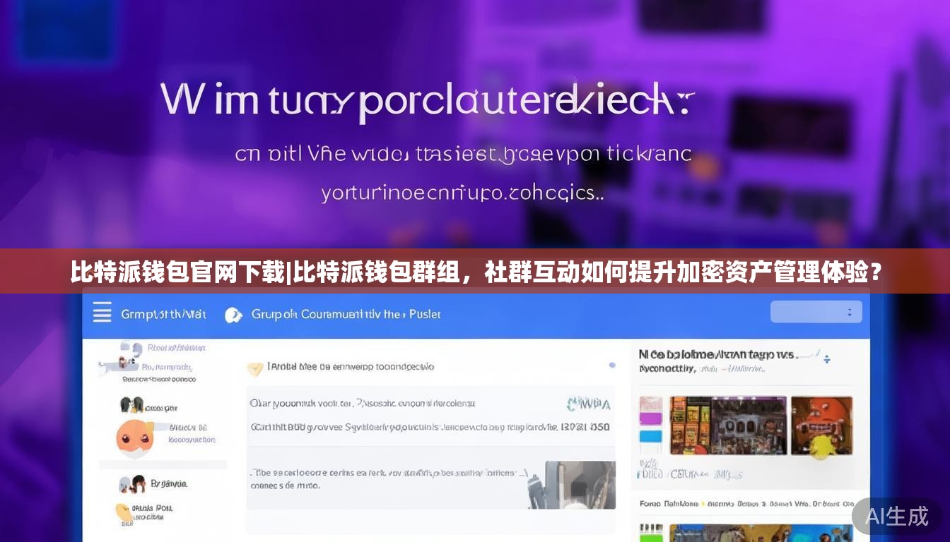 比特派钱包官网下载|比特派钱包群组，社群互动如何提升加密资产管理体验？