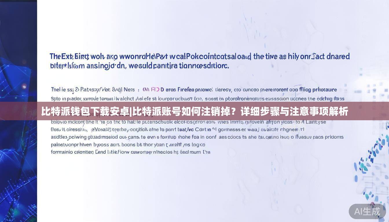 比特派钱包下载安卓|比特派账号如何注销掉？详细步骤与注意事项解析