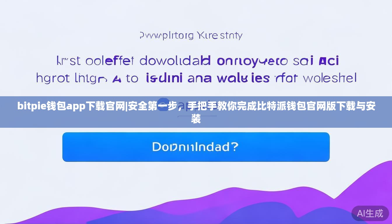 bitpie钱包app下载官网|安全第一步，手把手教你完成比特派钱包官网版下载与安装