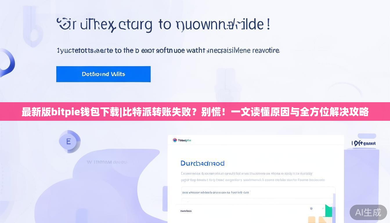 最新版bitpie钱包下载|比特派转账失败?别慌!一文读懂原因与全方位解决攻略
