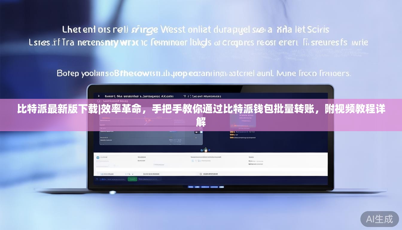 比特派最新版下载|效率革命，手把手教你通过比特派钱包批量转账，附视频教程详解