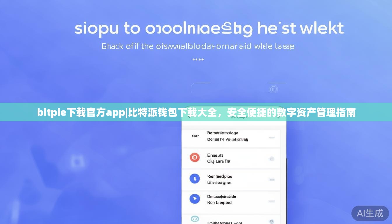 bitpie下载官方app|比特派钱包下载大全,安全便捷的数字资产管理指南