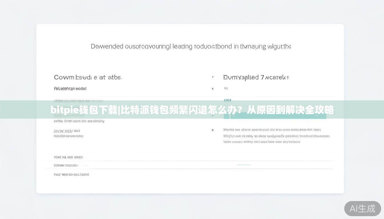 bitpie钱包下载|比特派钱包频繁闪退怎么办?从原因到解决全攻略