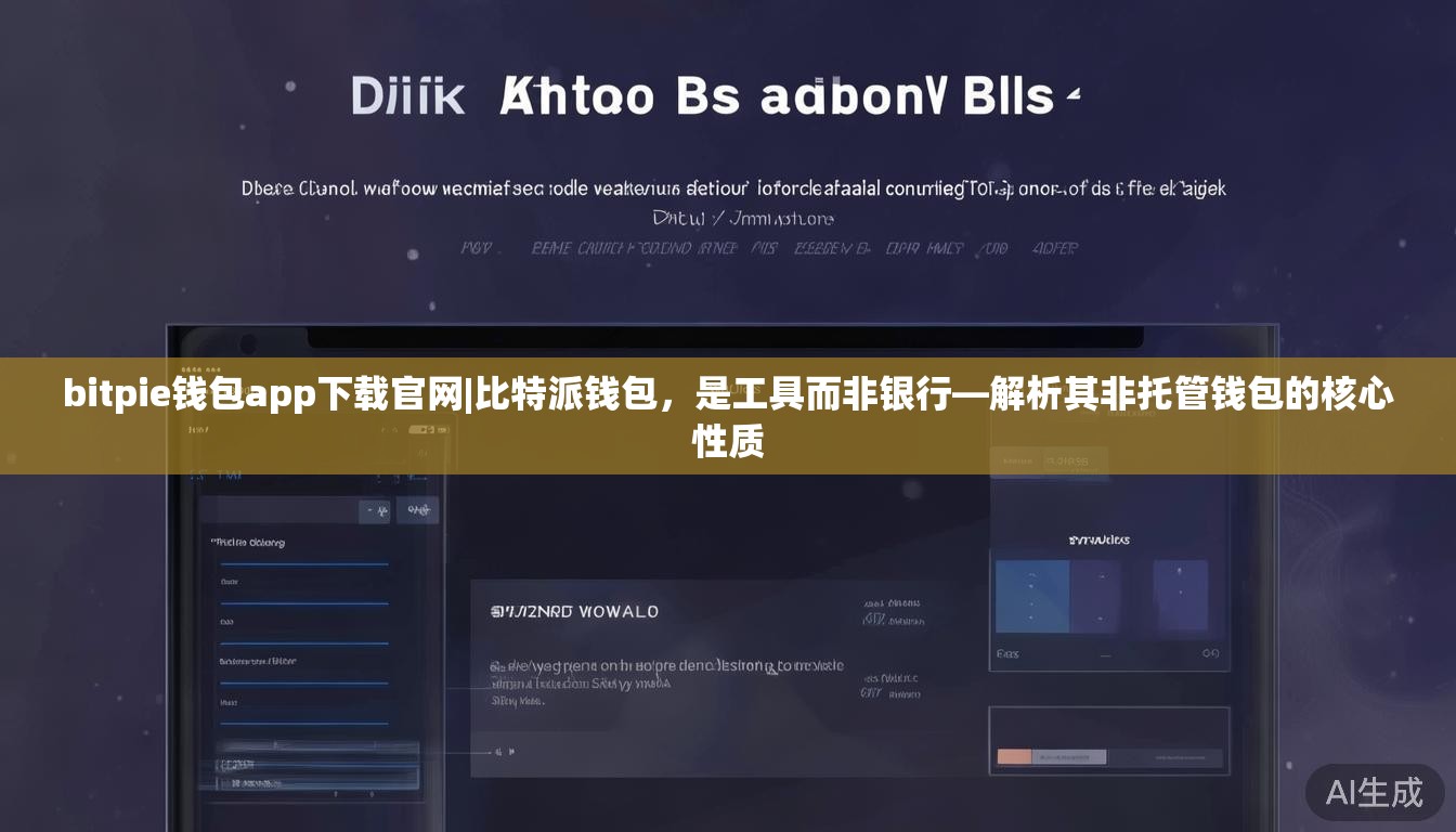 bitpie钱包app下载官网|比特派钱包,是工具而非银行—解析其非托管钱包的核心性质