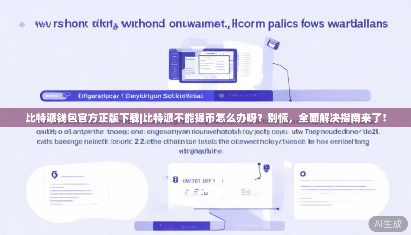 比特派钱包官方正版下载|比特派不能提币怎么办呀?别慌,全面解决指南来了!