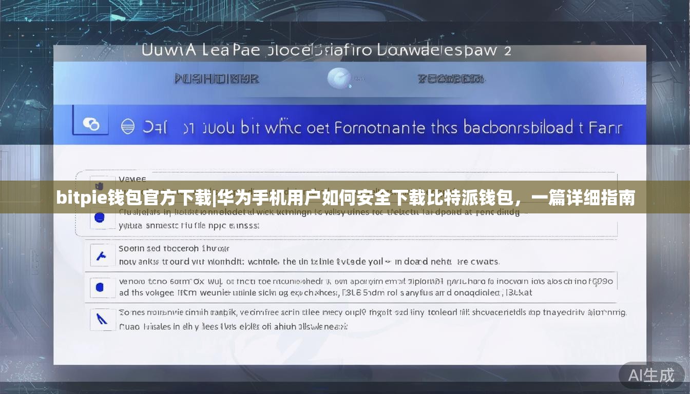 bitpie钱包官方下载|华为手机用户如何安全下载比特派钱包,一篇详细指南
