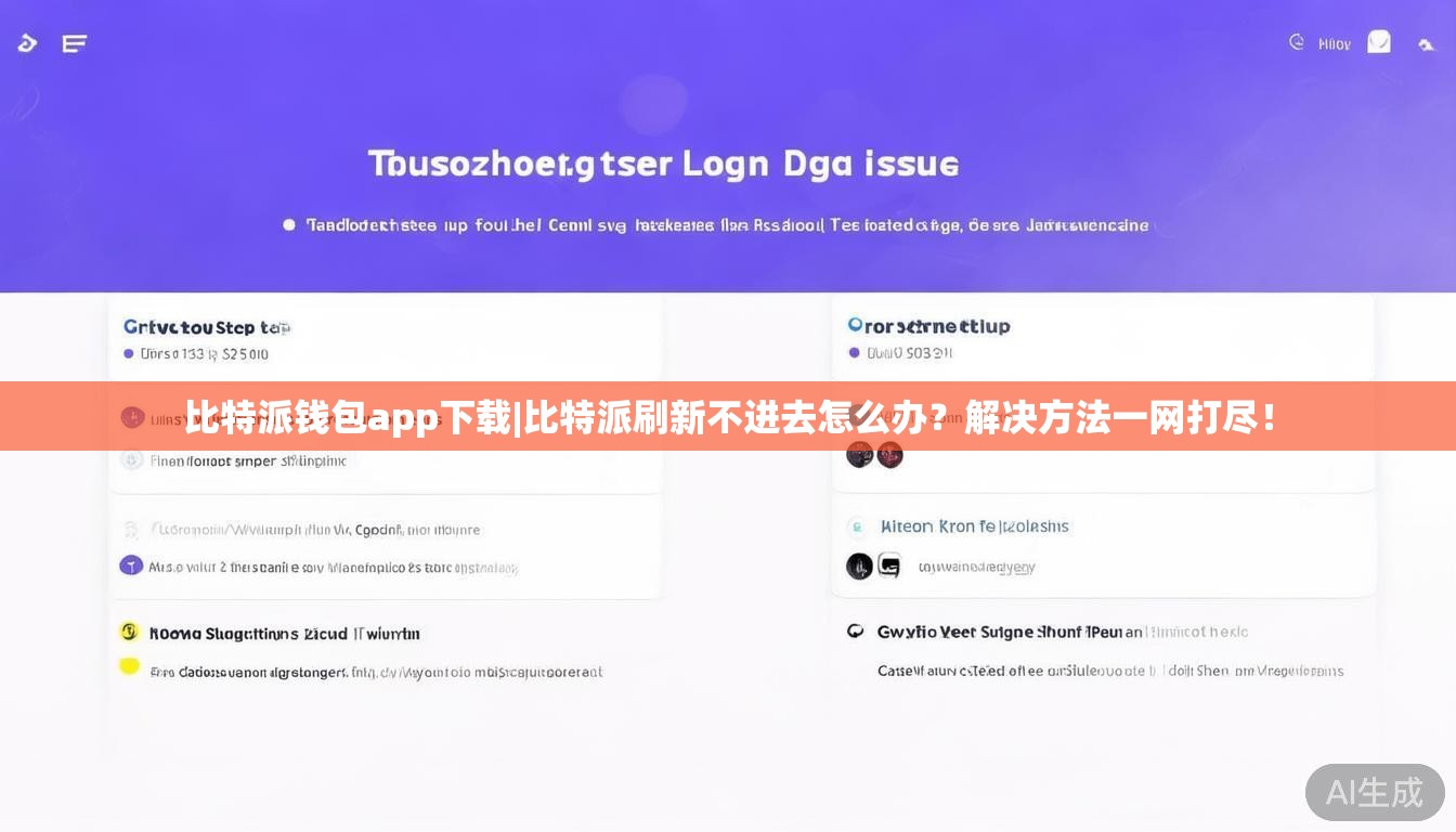 比特派钱包app下载|比特派刷新不进去怎么办？解决方法一网打尽！