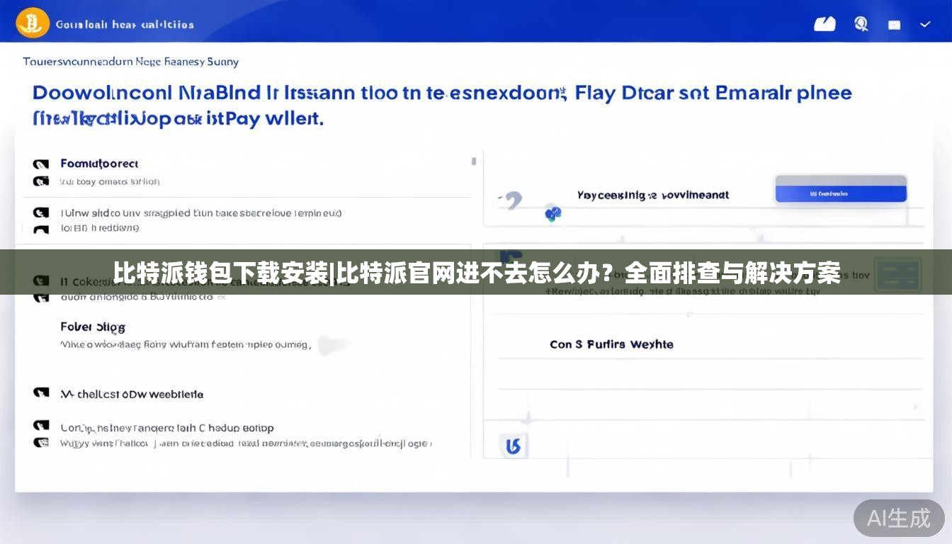 比特派钱包下载安装|比特派官网进不去怎么办?全面排查与解决方案