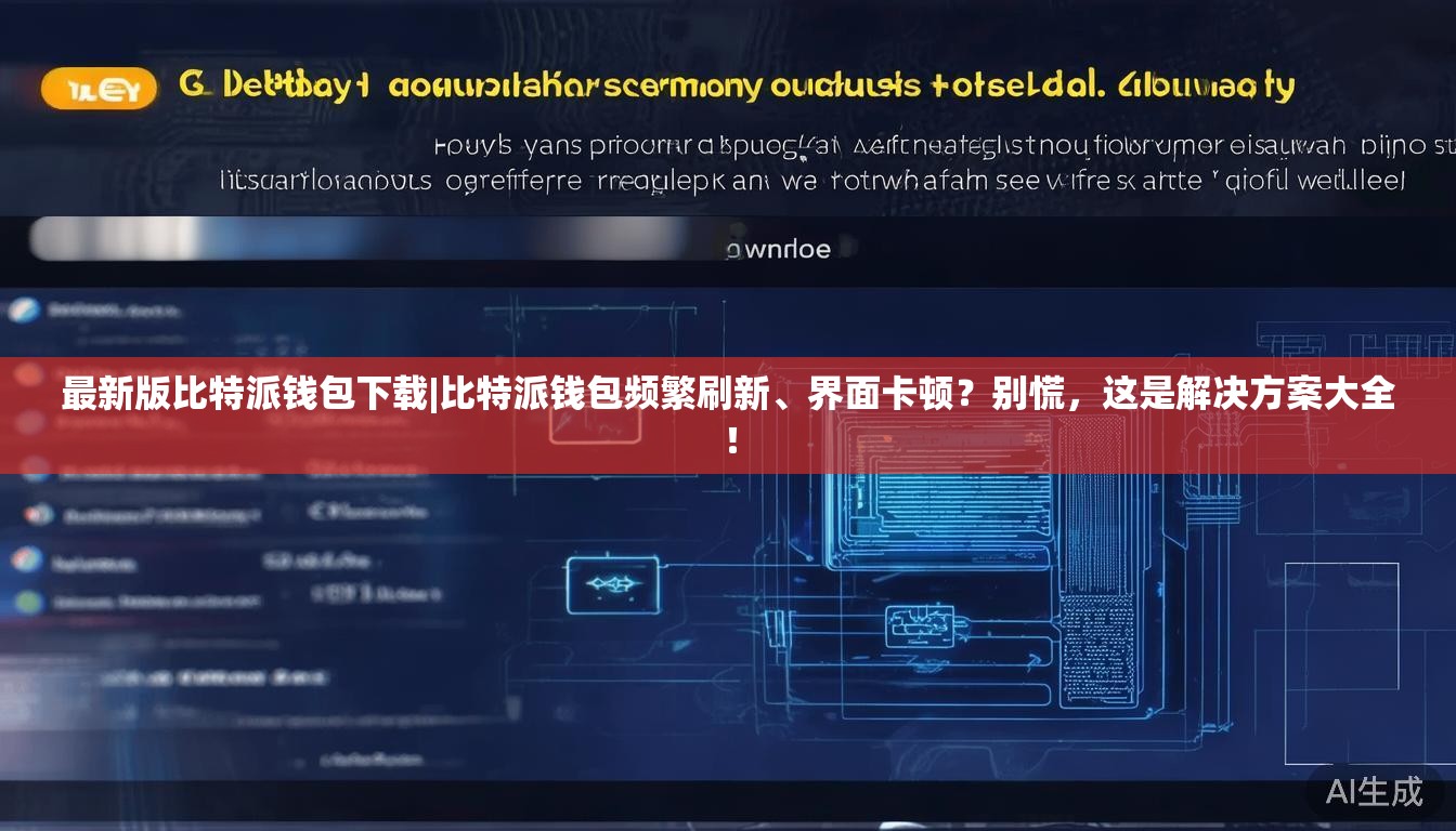 最新版比特派钱包下载|比特派钱包频繁刷新、界面卡顿?别慌,这是解决方案大全!