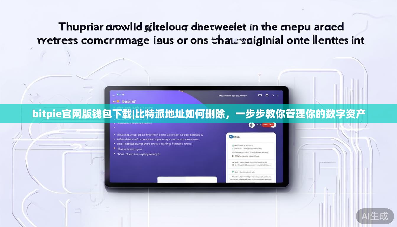 bitpie官网版钱包下载|比特派地址如何删除,一步步教你管理你的数字资产