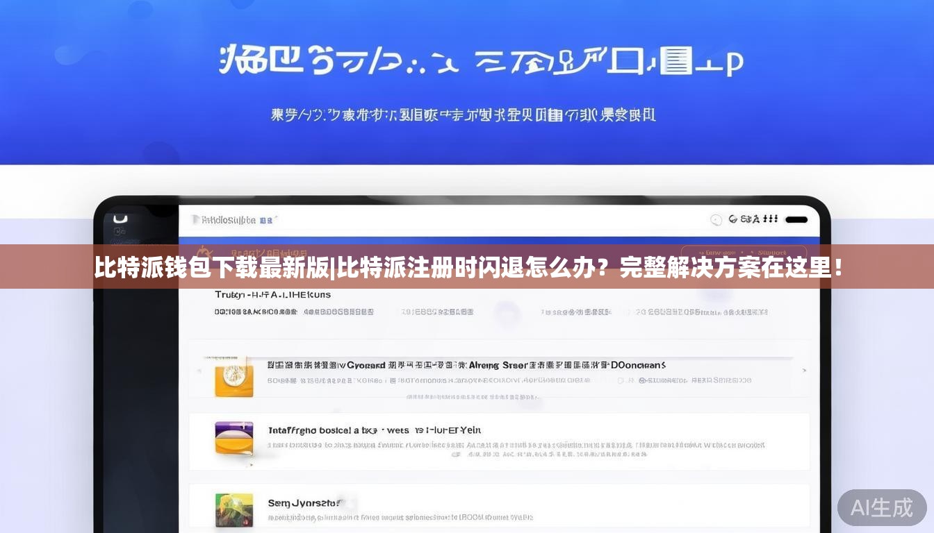 比特派钱包下载最新版|比特派注册时闪退怎么办?完整解决方案在这里!