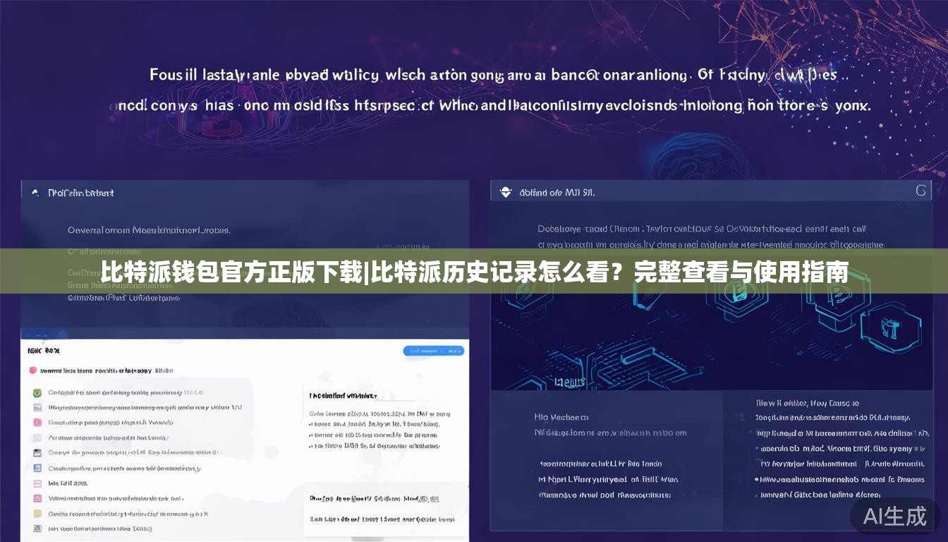 比特派钱包官方正版下载|比特派历史记录怎么看?完整查看与使用指南