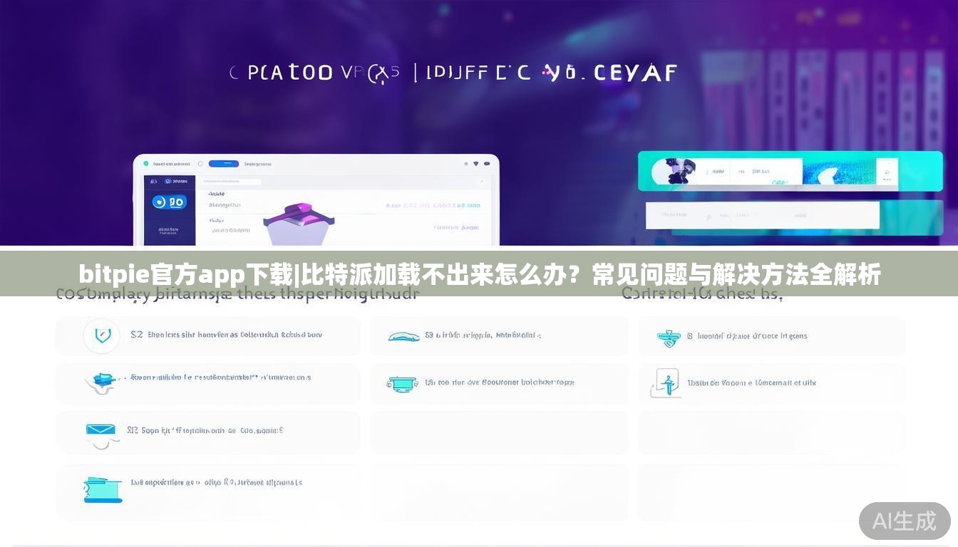 bitpie官方app下载|比特派加载不出来怎么办?常见问题与解决方法全解析