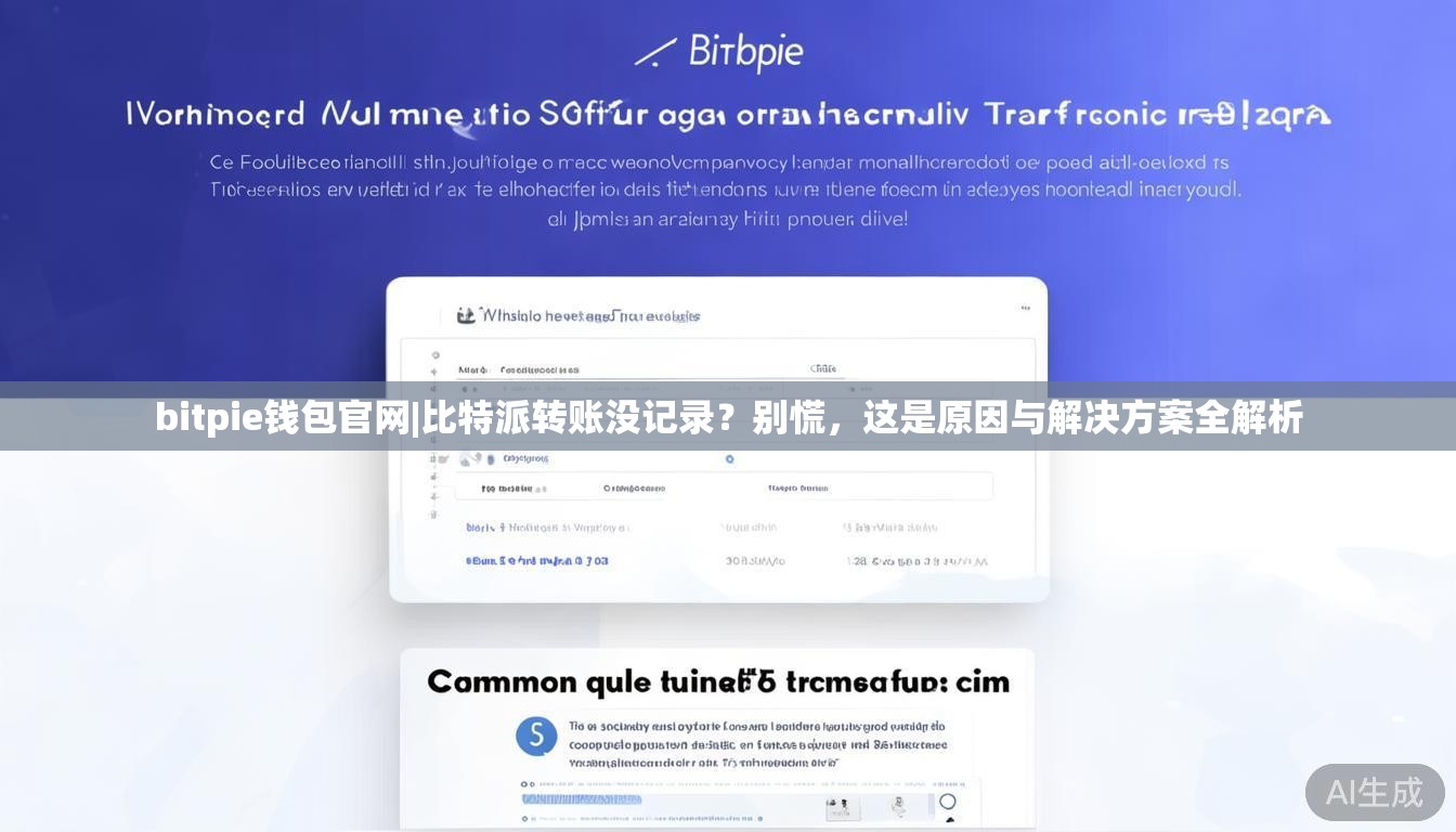 bitpie钱包官网|比特派转账没记录?别慌,这是原因与解决方案全解析