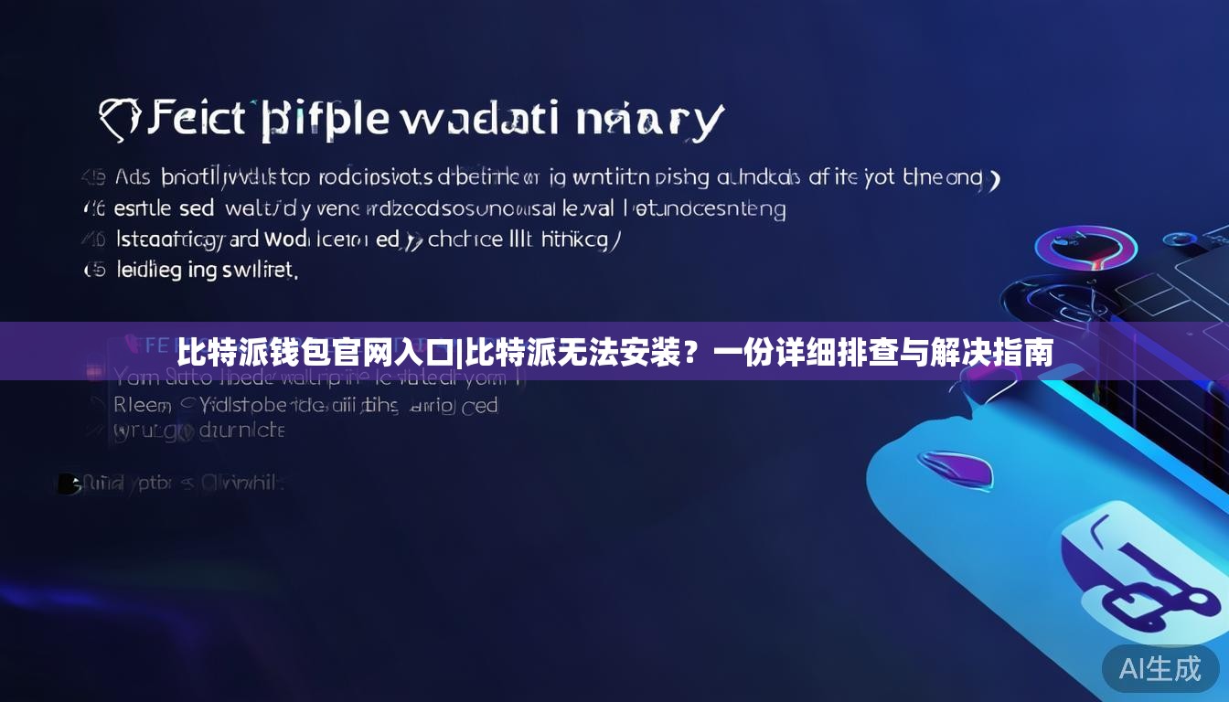 比特派钱包官网入口|比特派无法安装？一份详细排查与解决指南