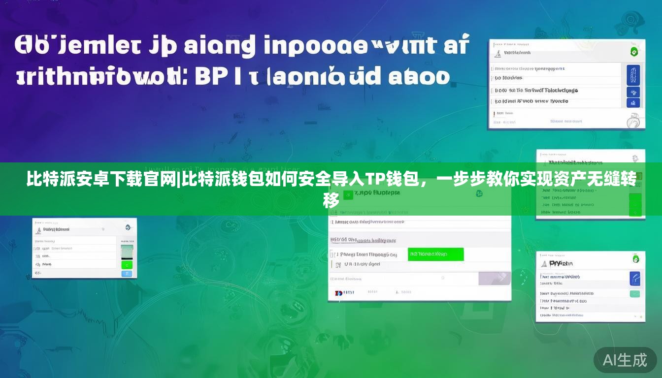 比特派安卓下载官网|比特派钱包如何安全导入TP钱包,一步步教你实现资产无缝转移