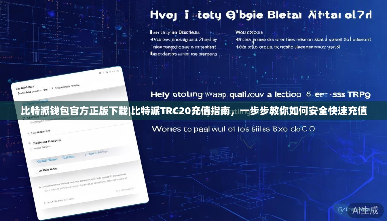 比特派钱包官方正版下载|比特派TRC20充值指南,一步步教你如何安全快速充值
