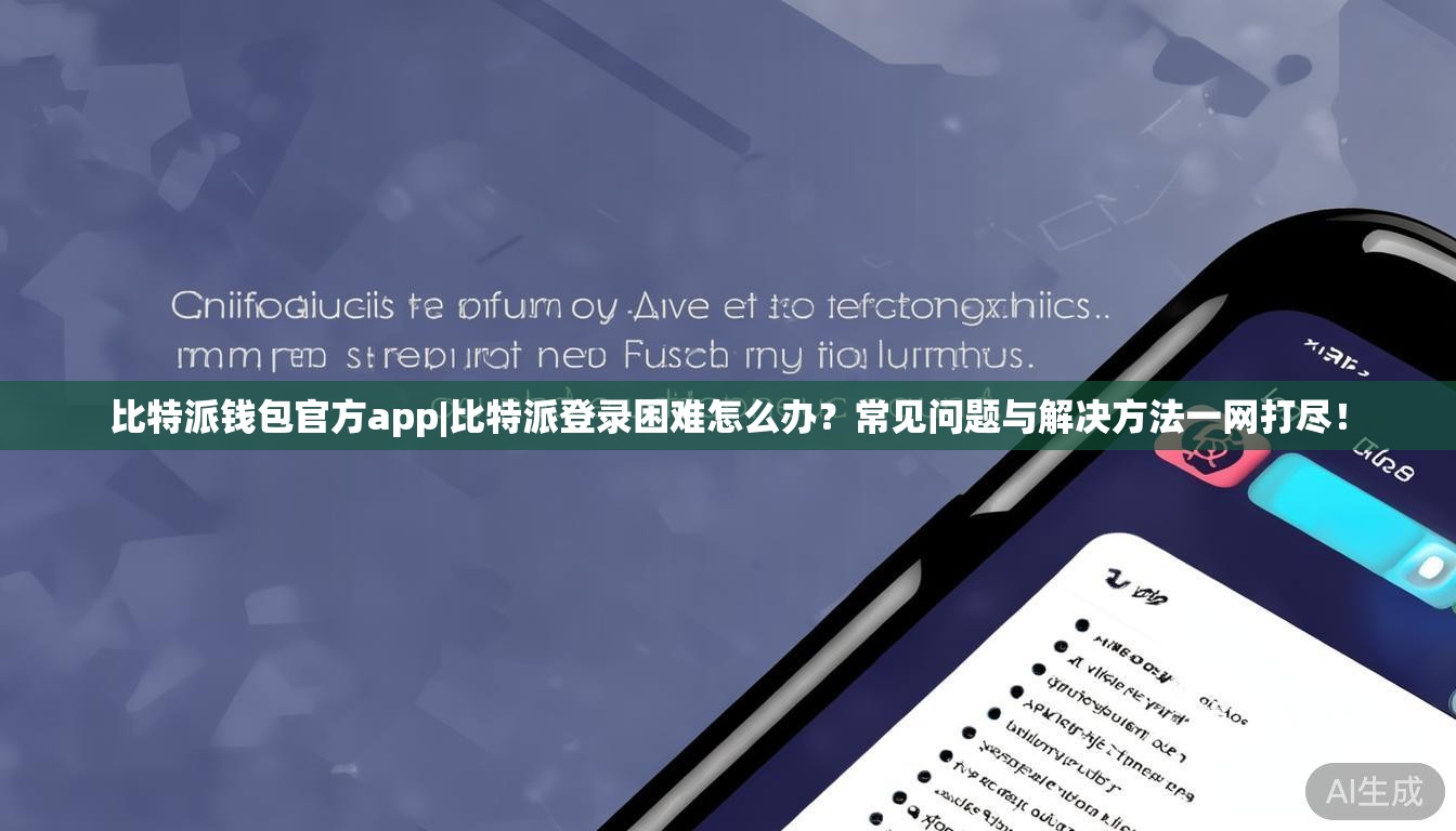 比特派钱包官方app|比特派登录困难怎么办?常见问题与解决方法一网打尽!