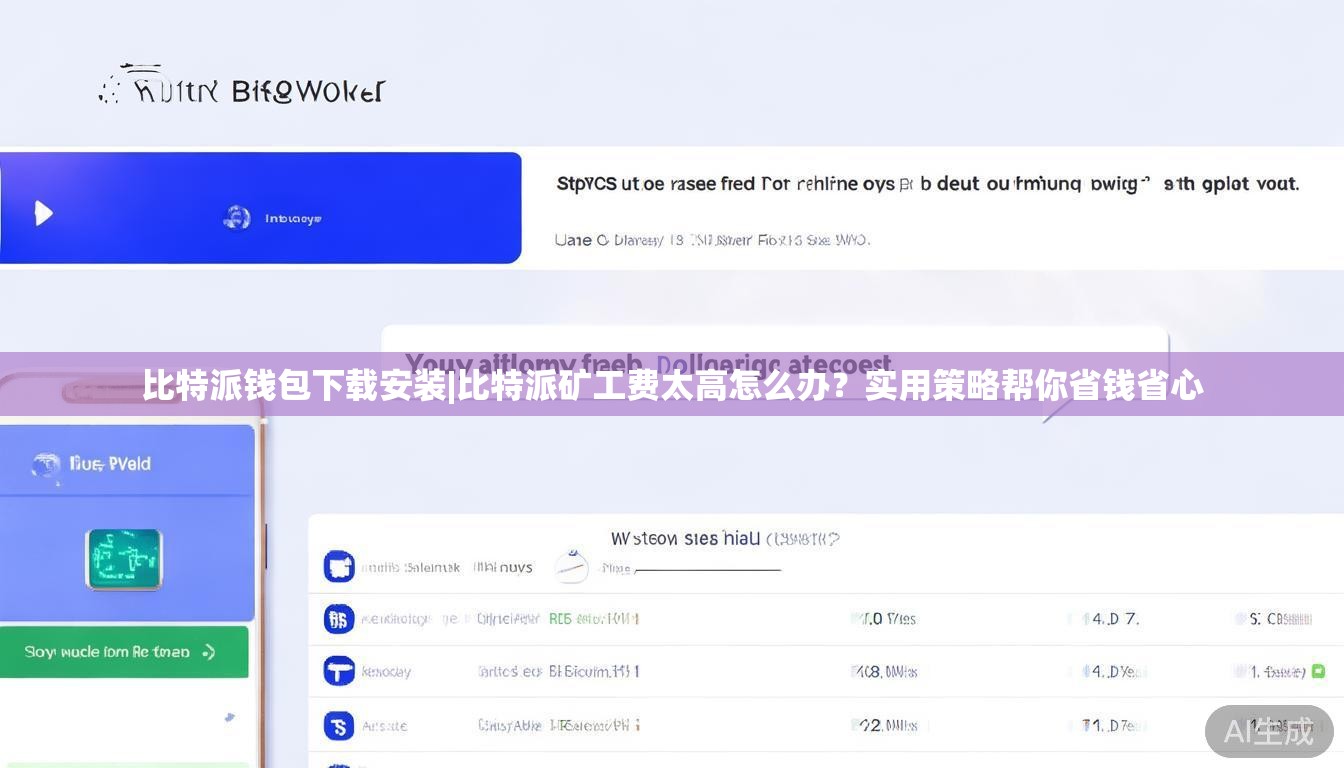 比特派钱包下载安装|比特派矿工费太高怎么办?实用策略帮你省钱省心