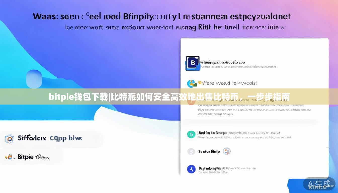 bitpie钱包下载|比特派如何安全高效地出售比特币,一步步指南