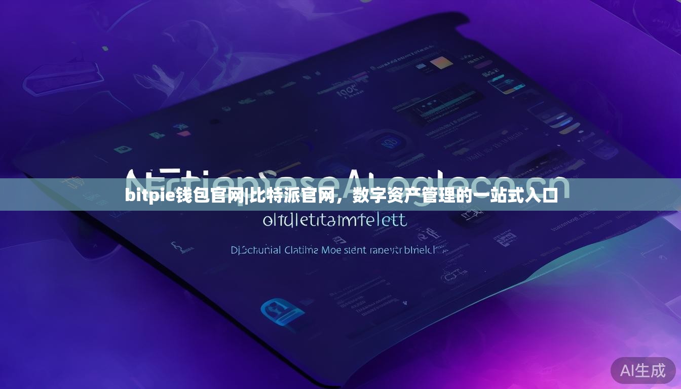 bitpie钱包官网|比特派官网,数字资产管理的一站式入口