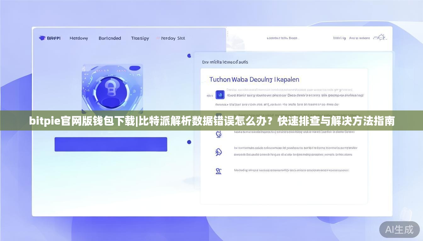 bitpie官网版钱包下载|比特派解析数据错误怎么办?快速排查与解决方法指南