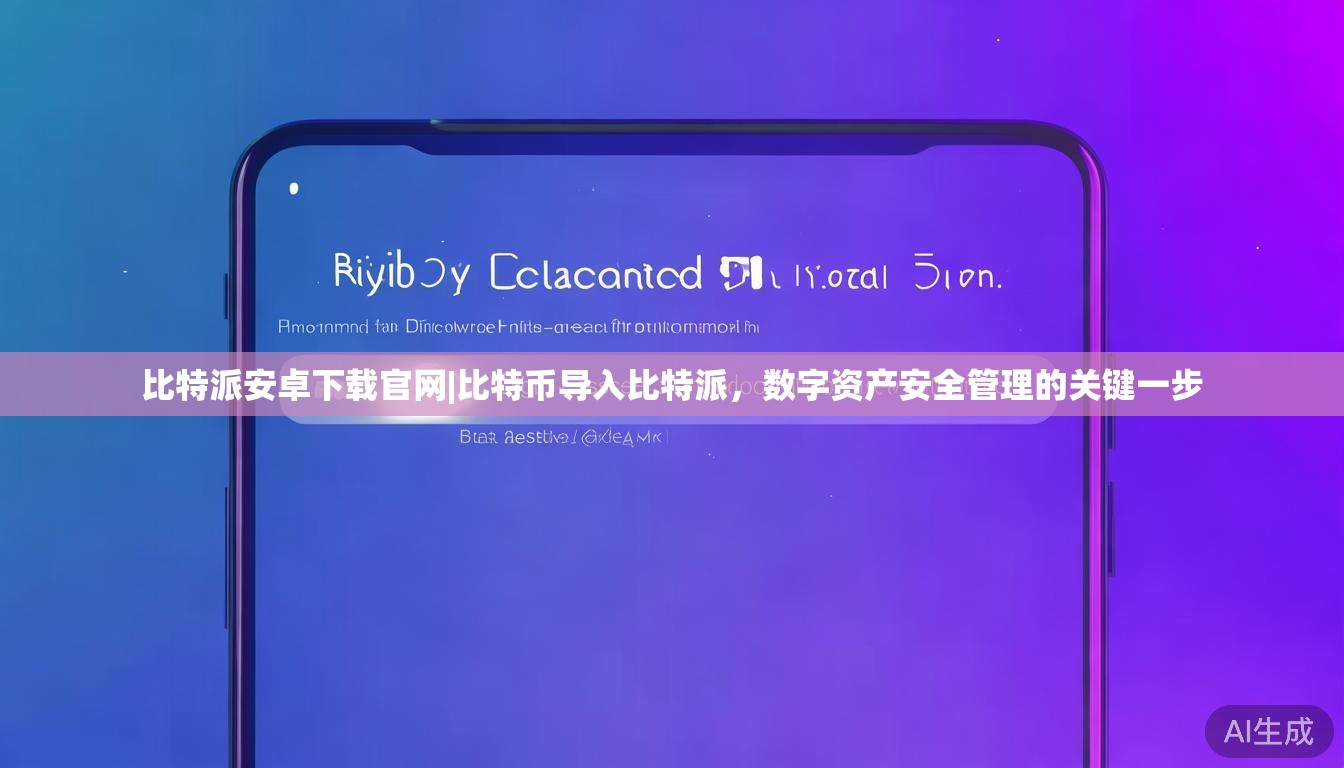 比特派安卓下载官网|比特币导入比特派,数字资产安全管理的关键一步