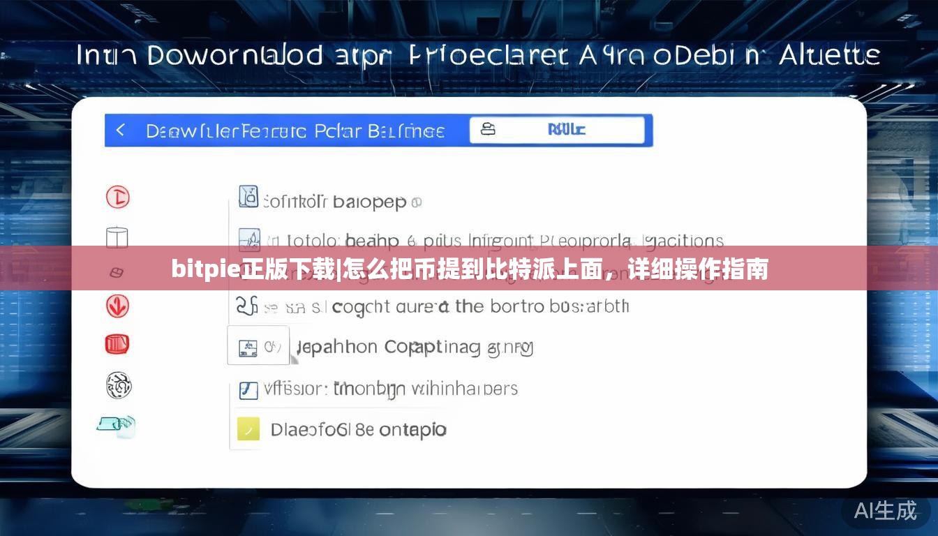 bitpie正版下载|怎么把币提到比特派上面,详细操作指南
