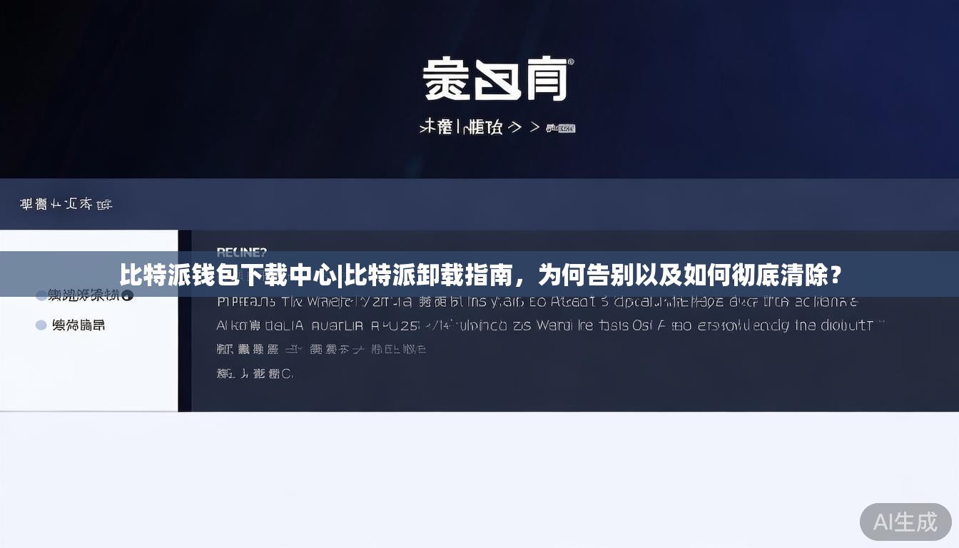 比特派钱包下载中心|比特派卸载指南,为何告别以及如何彻底清除?