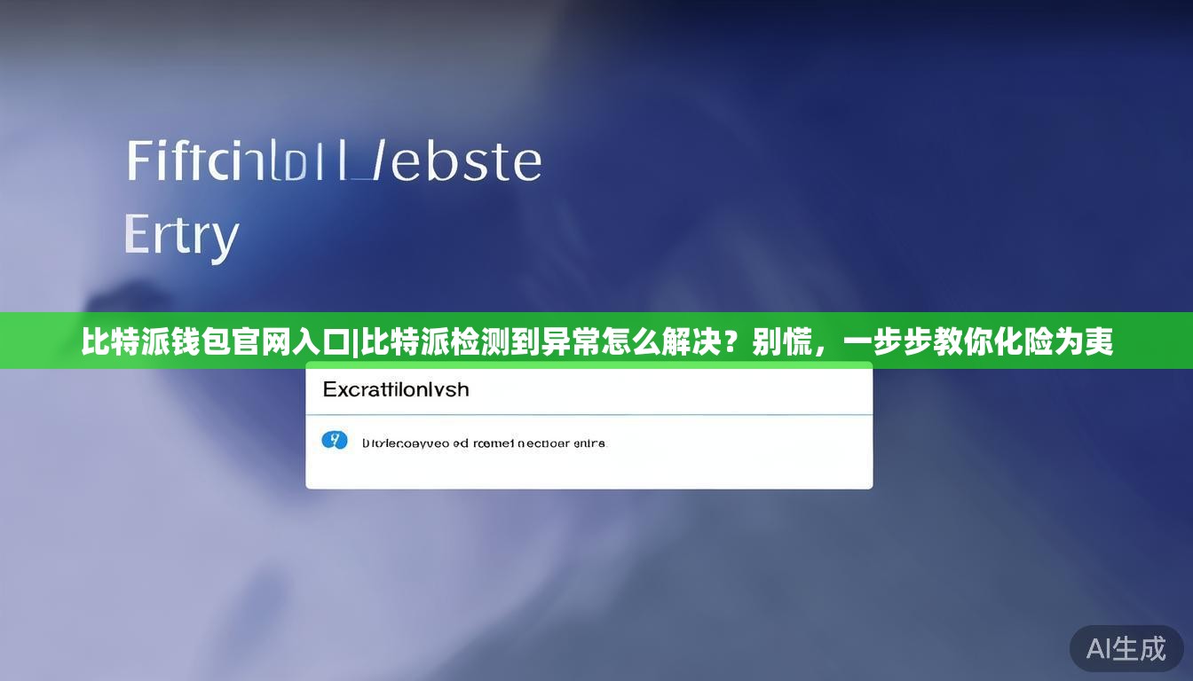 比特派钱包官网入口|比特派检测到异常怎么解决?别慌,一步步教你化险为夷